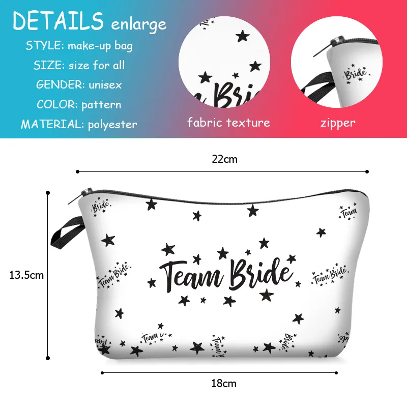 1Pc Bride Makeup Bag Bridesmaid Wedding Decor Portable Women Cosmetic Bag Multifunction Travel Toiletry Storage Organize Handbag
1Pc Bride Makeup Bag Bridesmaid Wedding Decor Portable Women Cosmetic Bag Multifunction Travel Toiletry Storage Organize Handbag