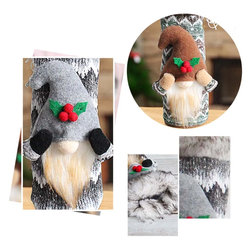 Рождественская Крышка для винной бутылки гнома, шведские гномы Tomte, Подарочный мешок для вина на Рождество, Новогоднее украшение для обеден...
Рождественская Крышка для винной бутылки гнома, шведские гномы Tomte, Подарочный мешок для вина на Рождество, Новогоднее украшение для обеден...