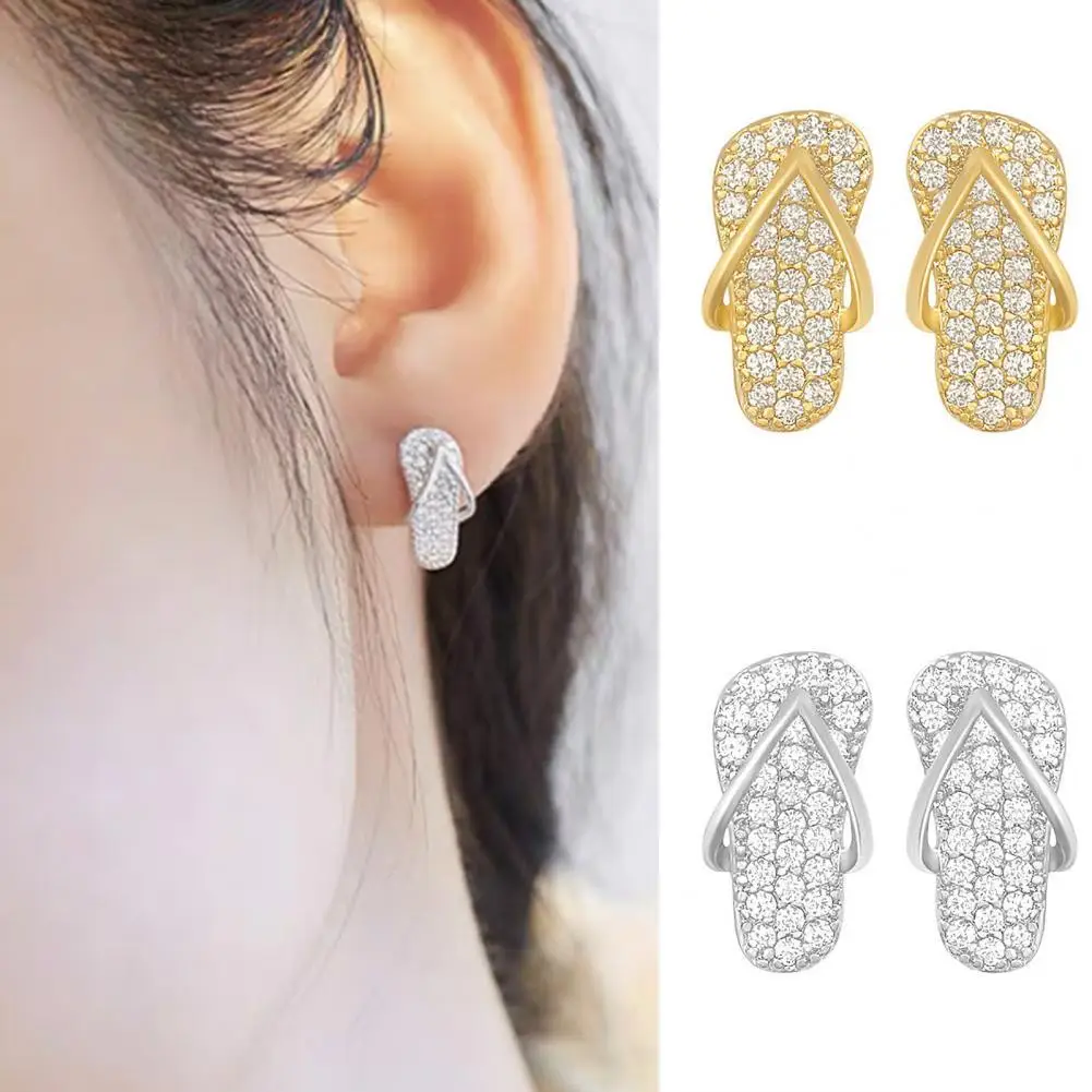 Attractive Creative Women Ear Studs Earrings Bright-colored Stylish Alloy Cute Slipper-shaped Women Ear Studs for Women 2021
Attractive Creative Women Ear Studs Earrings Bright-colored Stylish Alloy Cute Slipper-shaped Women Ear Studs for Women 2021