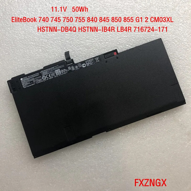 11.1V 50Wh Original CM03 Laptop Battery for HP EliteBook 840 845 850 740 745 750 G1 G2 Series 717376-001 CO06 CO06XL HSTNN-IB4R
11.1V 50Wh Original CM03 Laptop Battery for HP EliteBook 840 845 850 740 745 750 G1 G2 Series 717376-001 CO06 CO06XL HSTNN-IB4R