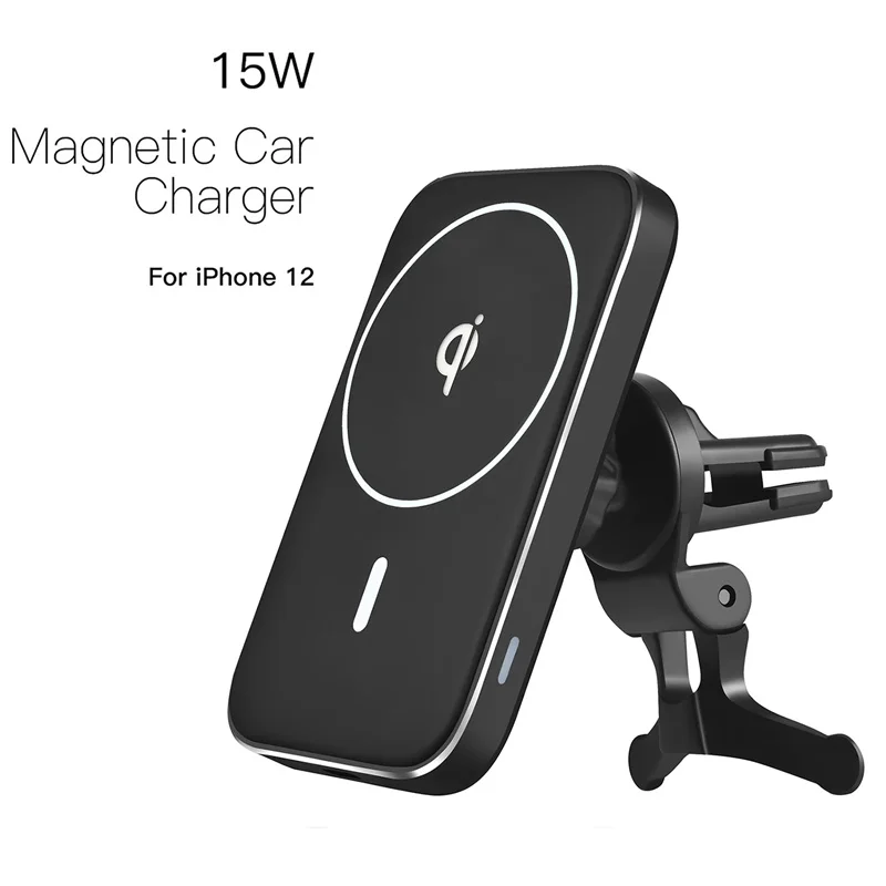 Magnetic Wireless Charger Car Mount Stand For Magsafe iPhone 12 Pro Max Mini 15W Qi Wireless Charging Magsafing Car Phone Holder
Magnetic Wireless Charger Car Mount Stand For Magsafe iPhone 12 Pro Max Mini 15W Qi Wireless Charging Magsafing Car Phone Holder