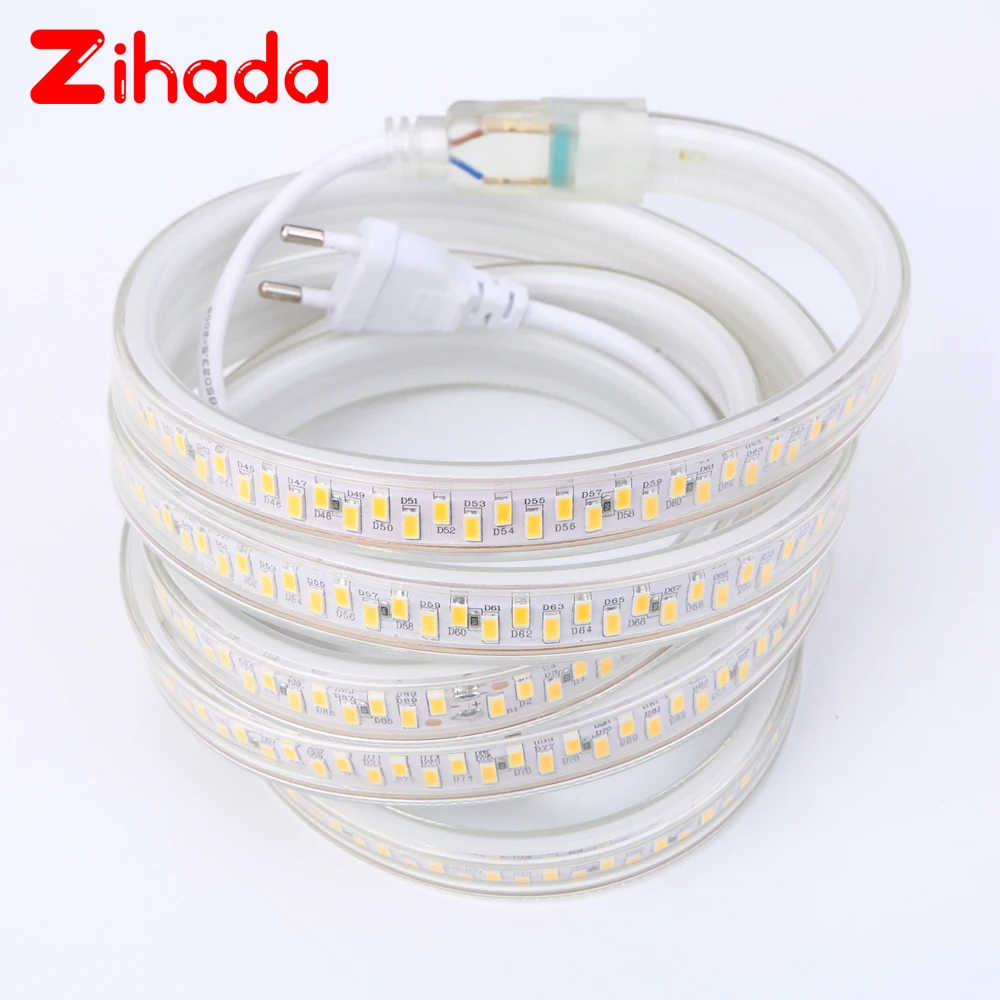 Светодиодная водонепроницаемая лента 220 В IP67 SMD 5730 5630 180 светодиодов/м | Лампы и