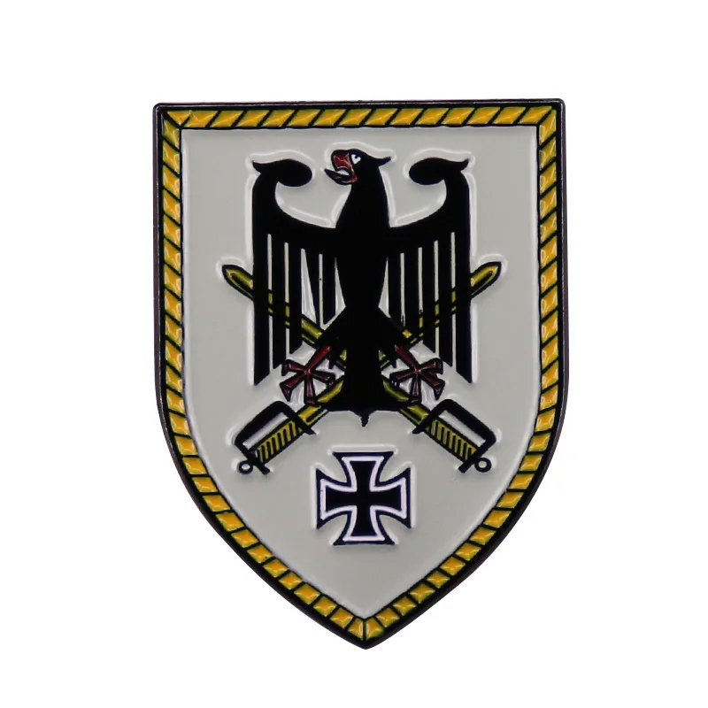 Iron Cross Sword Shield Enamel Pins WW2 German Military Brooches Metal Medal Eagle Badges Pin Backpack Accessories Jewelry 2021
Iron Cross Sword Shield Enamel Pins WW2 German Military Brooches Metal Medal Eagle Badges Pin Backpack Accessories Jewelry 2021