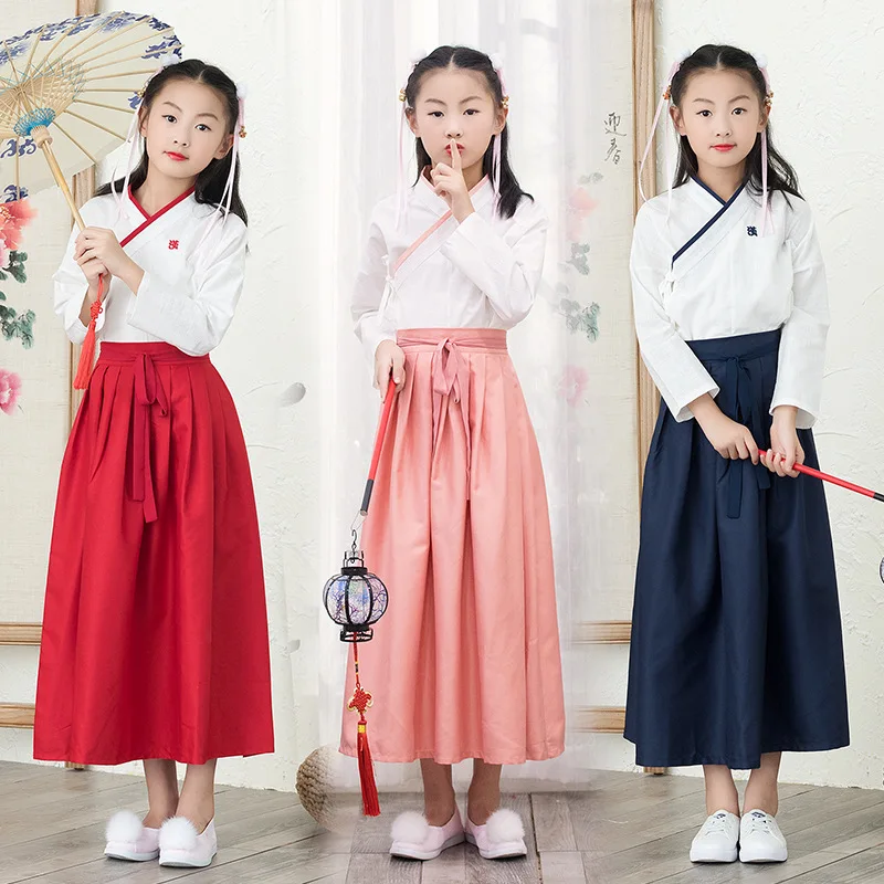 5675 # autumn outfit new traditional hanfu girls long-sleeved improvement brought Ru skirt waist daily baby clothes
5675 # autumn outfit new traditional hanfu girls long-sleeved improvement brought Ru skirt waist daily baby clothes