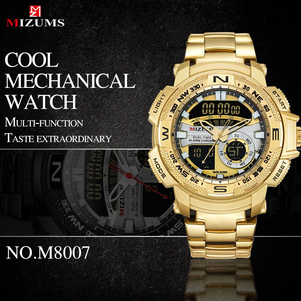 MIZUMS Men's Watch New Waterproof Steel Band Quartz Watches Casual Sports Men Electronic Wristwatches Relogio Masculino
MIZUMS Men's Watch New Waterproof Steel Band Quartz Watches Casual Sports Men Electronic Wristwatches Relogio Masculino