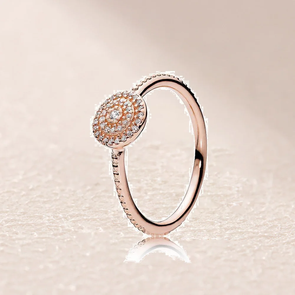 180986CZ Rose Radiant Elegance Ring 
180986CZ Rose Radiant Elegance Ring