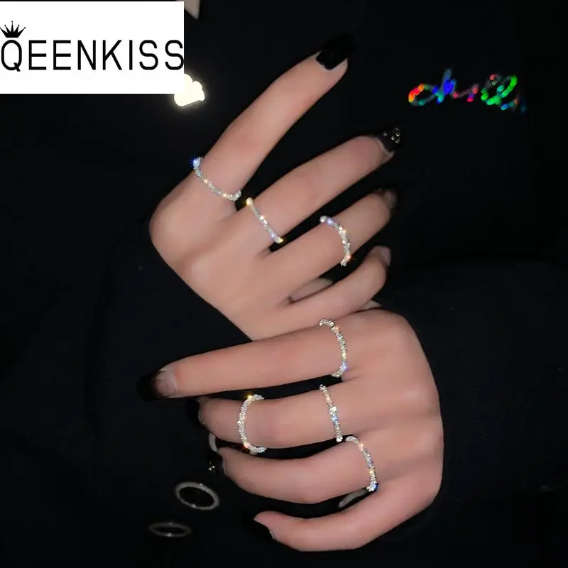 QEENKISS RG701 2021 Trendy Fine Jewelry Wholesale Fashion Woman Girl Birthday Wedding Gift Shiny 18KT Gold Silver Ring
QEENKISS RG701 2021 Trendy Fine Jewelry Wholesale Fashion Woman Girl Birthday Wedding Gift Shiny 18KT Gold Silver Ring