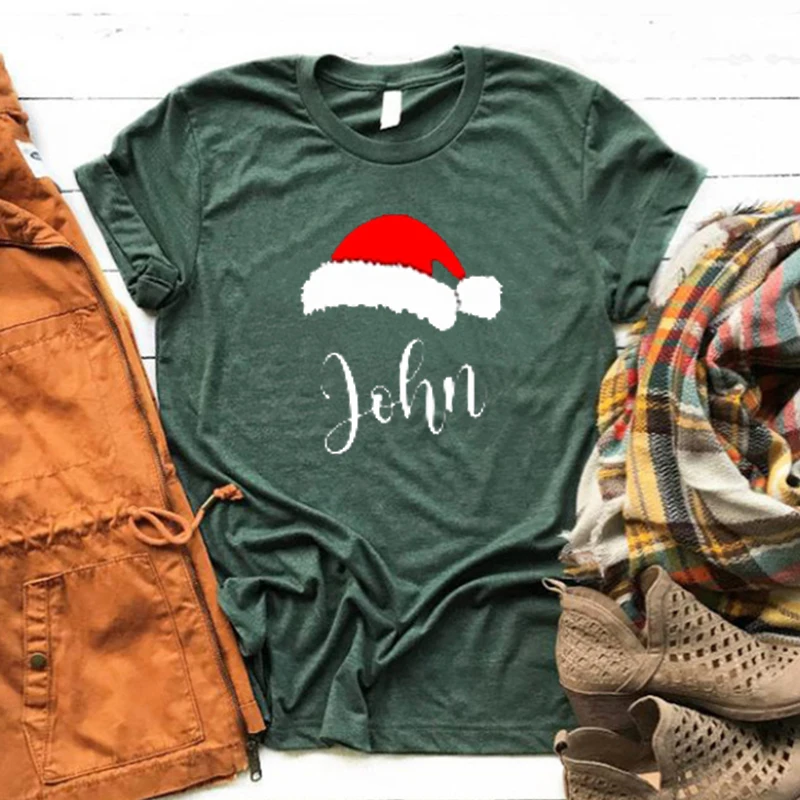 Family Christmas Shirt Personalized Name Graphic Shirts Christmas Santa Graphic Tees Streetwear Clothing Women 100% Cotton
Family Christmas Shirt Personalized Name Graphic Shirts Christmas Santa Graphic Tees Streetwear Clothing Women 100% Cotton
