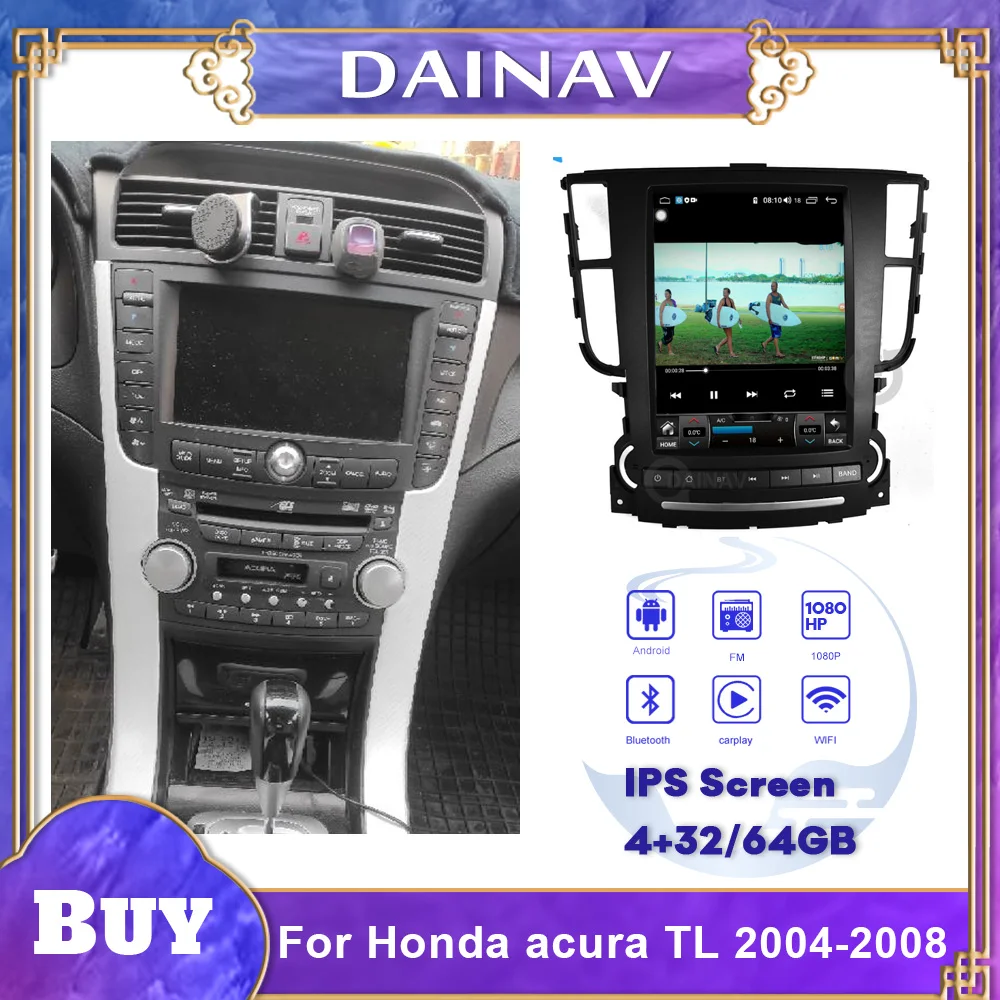 128GB For Acura TL car multimedia player 2004 2005 2006 2007 2008 TL GPS navigation 10.4 inch radio Android 10.0 car system
128GB For Acura TL car multimedia player 2004 2005 2006 2007 2008 TL GPS navigation 10.4 inch radio Android 10.0 car system