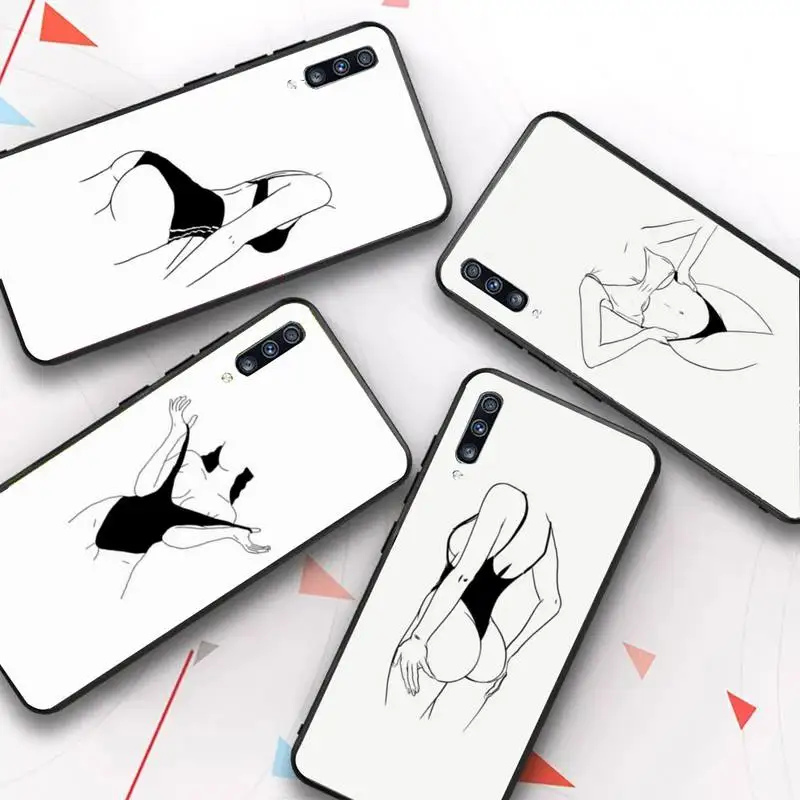 Black And White Line Girl Phone Case for Samsung Galaxy A51 30s a71 Cover for A21s A70 10 A30 A91 Capa 
Black And White Line Girl Phone Case for Samsung Galaxy A51 30s a71 Cover for A21s A70 10 A30 A91 Capa