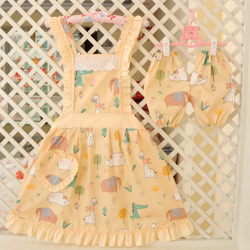 Korea Cute Floral Princess Apron Anti-oil Kitchen Cooking Restaurant Cleaning Apron Outsides BBQ Creative Aprons for Woman 
Korea Cute Floral Princess Apron Anti-oil Kitchen Cooking Restaurant Cleaning Apron Outsides BBQ Creative Aprons for Woman