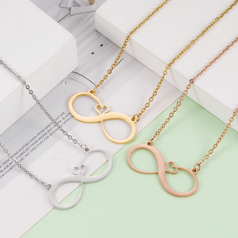 20Pcs Strip Infinity Heart Pendant Necklaces Stainless Steel Cable Chain Necklaces For DIY Custom Name Women's Men's Jewelry
20Pcs Strip Infinity Heart Pendant Necklaces Stainless Steel Cable Chain Necklaces For DIY Custom Name Women's Men's Jewelry