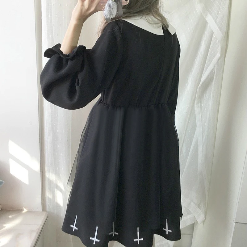 Harajuku Street Fashion Cross Cosplay Female Dress Japanese Gothic Style Star Tulle Dress Lolita Cute Girl Dresses
Harajuku Street Fashion Cross Cosplay Female Dress Japanese Gothic Style Star Tulle Dress Lolita Cute Girl Dresses