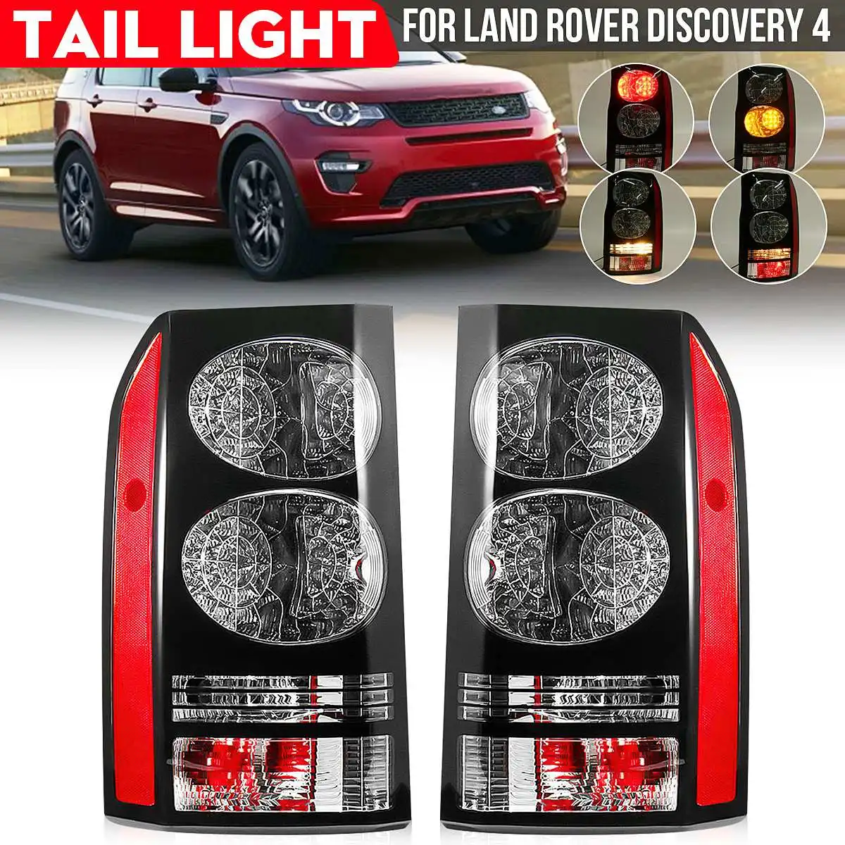 Pair LR052395 LR052397 Car Rear LED Tail Light Brake Lamp Signal with Bulb For LAND ROVER DISCOVERY 3 4 2004-2016
Pair LR052395 LR052397 Car Rear LED Tail Light Brake Lamp Signal with Bulb For LAND ROVER DISCOVERY 3 4 2004-2016