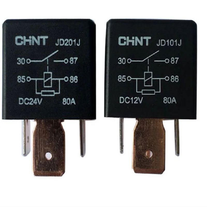 Chint auto high power wide leg relay JD101J JD201J 12V24V car headlight air conditioning modification car accessories
Chint auto high power wide leg relay JD101J JD201J 12V24V car headlight air conditioning modification car accessories