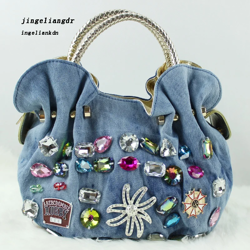 Denim Bag Canvas Handbag 2021 new diamond inlaid women's Dumpling One Shoulder Messenger Bag denim bag
Denim Bag Canvas Handbag 2021 new diamond inlaid women's Dumpling One Shoulder Messenger Bag denim bag