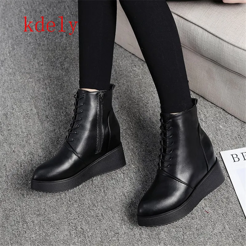 2020 New Style woman boots High heels Ankle boots for women Platform Wedges boots Ladies Winter shoes woman Black size 35-40
2020 New Style woman boots High heels Ankle boots for women Platform Wedges boots Ladies Winter shoes woman Black size 35-40