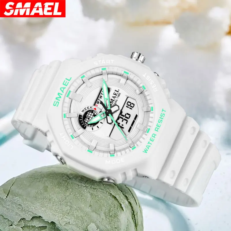 Smael New Watch Fashionable Elegant Korean Style Student Leisure Multi-Functional Couple Trend Sport Watch
Smael New Watch Fashionable Elegant Korean Style Student Leisure Multi-Functional Couple Trend Sport Watch