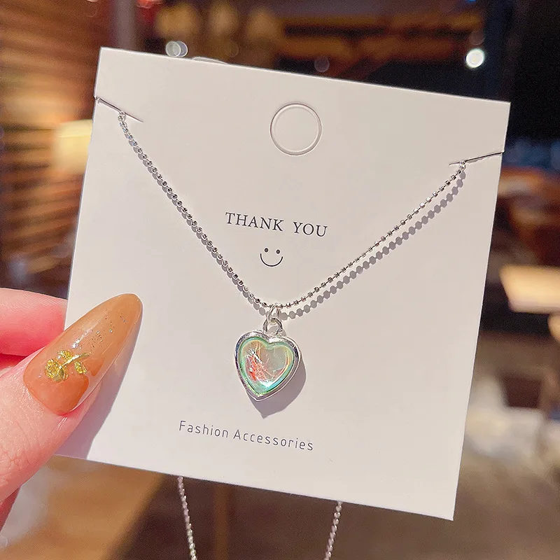 Trendy Design Blue Crystal Love Pendant Titanium Steel Necklace Female Simple Fashion Clavicle Chain initial necklace
Trendy Design Blue Crystal Love Pendant Titanium Steel Necklace Female Simple Fashion Clavicle Chain initial necklace