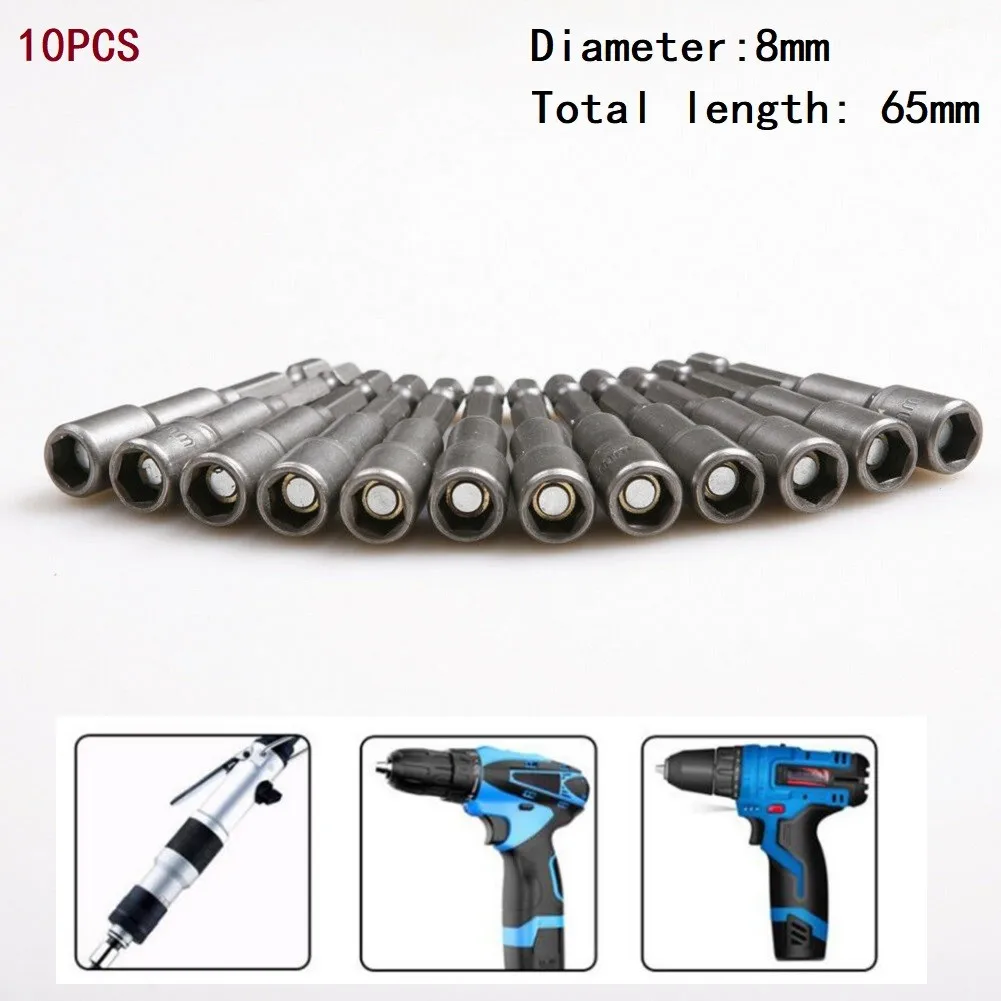 12PCS 80mm Magnetic Socket Adapter Electric Screwdriver Bit 1/4inch Hex Shank Power Nut Driver Drill Bit Set Shank Adapter
12PCS 80mm Magnetic Socket Adapter Electric Screwdriver Bit 1/4inch Hex Shank Power Nut Driver Drill Bit Set Shank Adapter