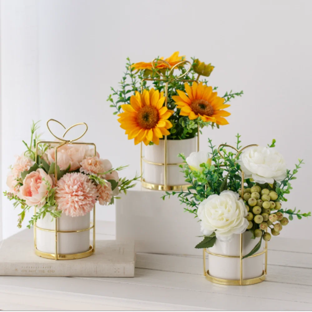 HHS Artificial flowers Rose Bouquets Bonsai Green Plants Stage Bridal Office Room Desk Wedding Arrangement home decoration salon
HHS Artificial flowers Rose Bouquets Bonsai Green Plants Stage Bridal Office Room Desk Wedding Arrangement home decoration salon