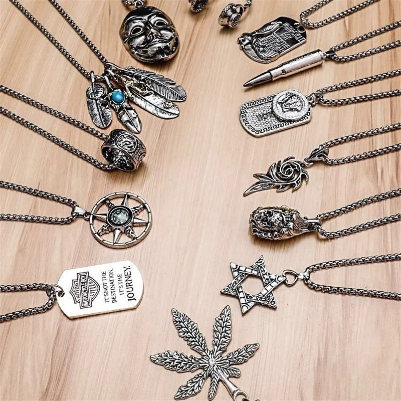 Korean Fashion Men's Necklace Pendant Boys Accessories Men's Personality Spike Pendant Student Sweater Chain Female Couple Gifts
Korean Fashion Men's Necklace Pendant Boys Accessories Men's Personality Spike Pendant Student Sweater Chain Female Couple Gifts