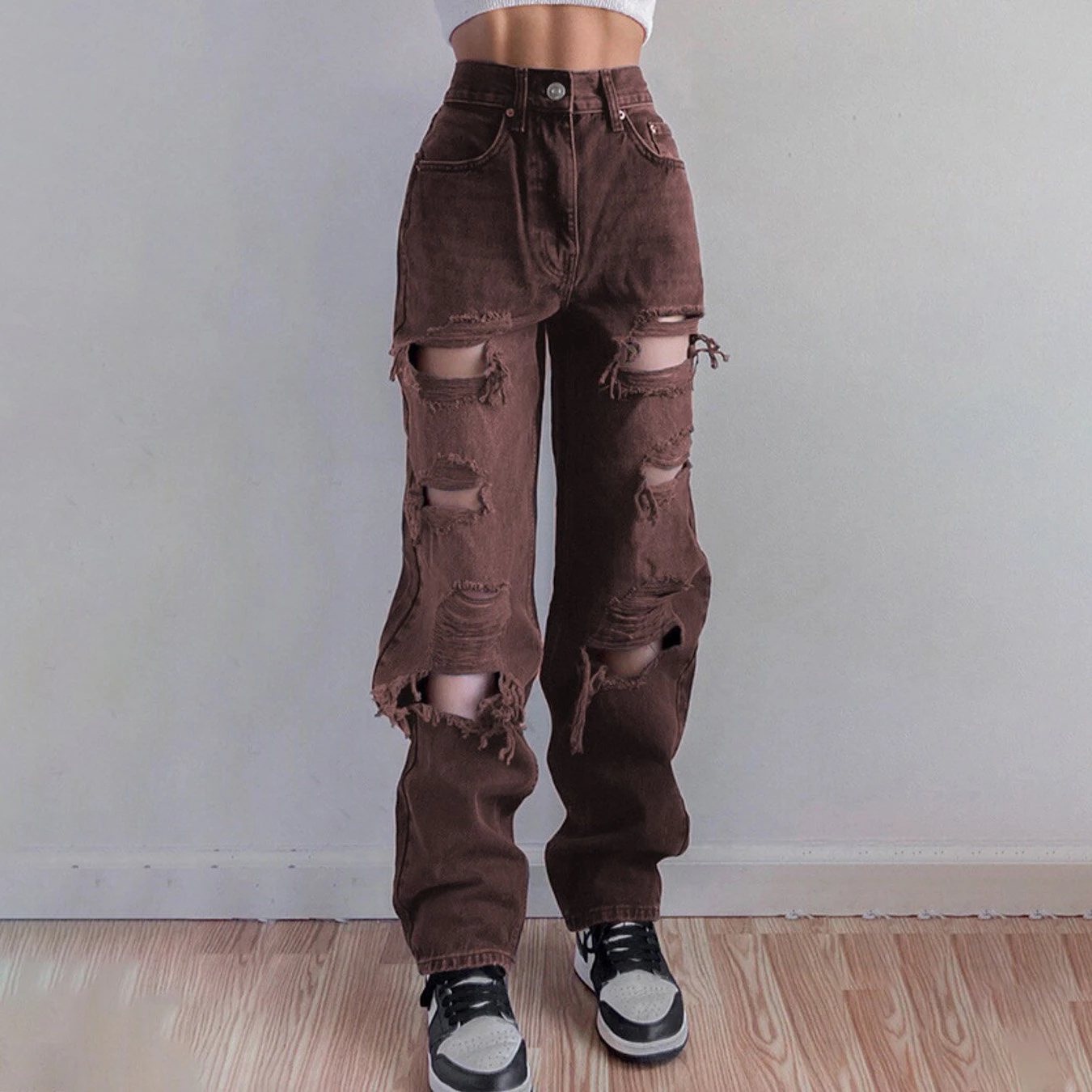 Fashion Women's Y2K Pants Jeans Straight Jeans Denim Clothing Streetwear Vintage Trousers Girls Pants Autumn Winter Jean
Fashion Women's Y2K Pants Jeans Straight Jeans Denim Clothing Streetwear Vintage Trousers Girls Pants Autumn Winter Jean