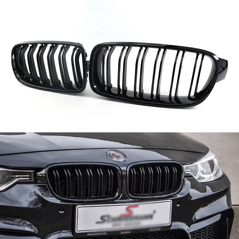 

Front Kidney Grille for BMW 3 series F30 F31 F35 316i 318i 320i 328i 330i 2011-2019 Car Replacement Racing Grille Gloss Black