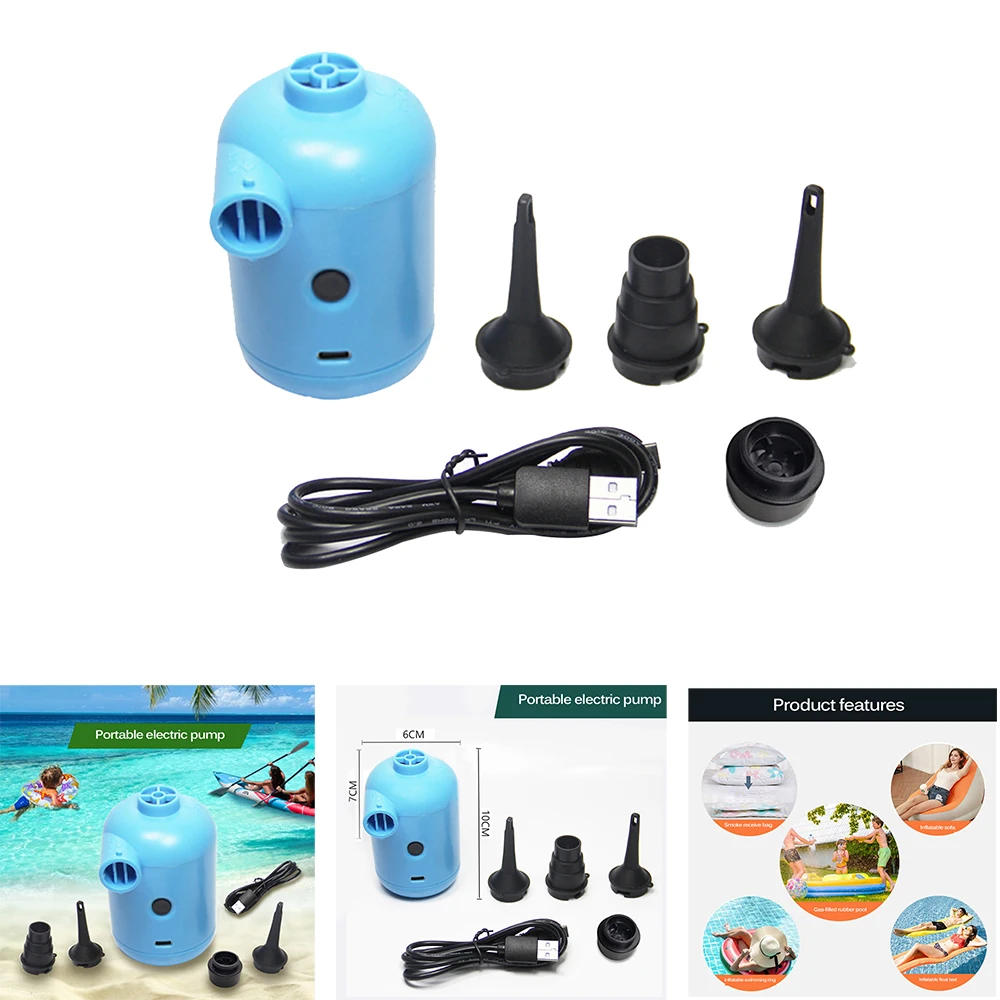 Electric Pump For Marine Inflatable And Deflated Swimming Ring Inflatable Mattress Air Pump Air Bed Swimming Ring With USB
Electric Pump For Marine Inflatable And Deflated Swimming Ring Inflatable Mattress Air Pump Air Bed Swimming Ring With USB