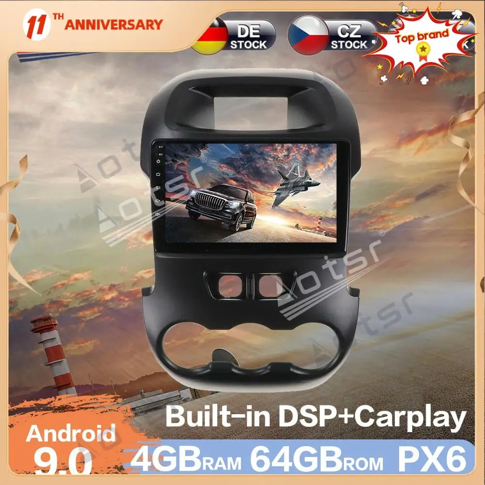 Aotsr 9 inch Android 9.0 Car Radio GPS Navigation DSP Car Auto Stereo Video Multimedia DVD Player For Ford Ranger F250 2011-2014
Aotsr 9 inch Android 9.0 Car Radio GPS Navigation DSP Car Auto Stereo Video Multimedia DVD Player For Ford Ranger F250 2011-2014
