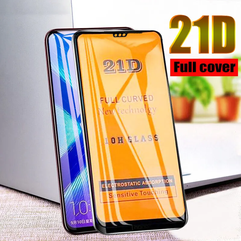 21D для huawei Honor 8X закаленное стекло 10 9 mate 20 Lite Защитная пленка экрана 7C 8S с