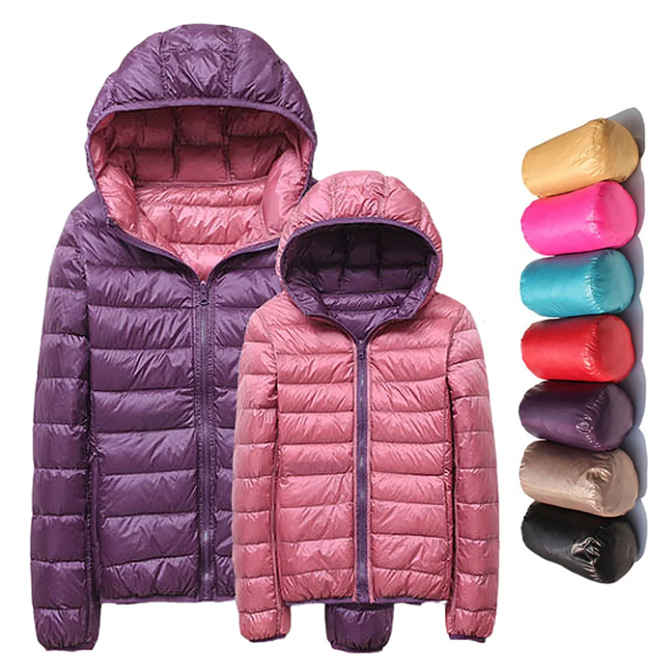 Female jackets brand 90% duck down ultra light female jackets with feather hoodie famale double-sided, reversible hot jacket
Female jackets brand 90% duck down ultra light female jackets with feather hoodie famale double-sided, reversible hot jacket