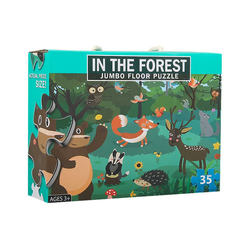 35PCS Paper Jigsaw Puzzle Early Education Animal Cognition Dinosaur Whale Bear Deer Dogs Puzzle Toys For Kids As New Years Gift
35PCS Paper Jigsaw Puzzle Early Education Animal Cognition Dinosaur Whale Bear Deer Dogs Puzzle Toys For Kids As New Years Gift