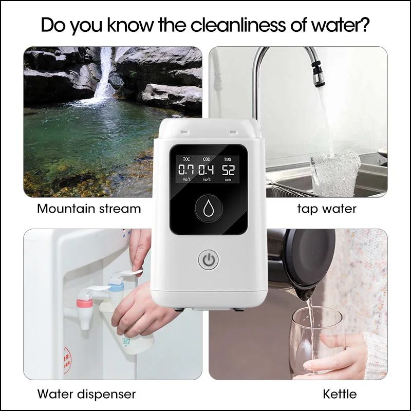 RZ Water Quality Tester Pool Tank 3 IN 1TDS TOC COD Spectral Multi-Parameter Detector Water Quality Tester Purity Test Monitor
RZ Water Quality Tester Pool Tank 3 IN 1TDS TOC COD Spectral Multi-Parameter Detector Water Quality Tester Purity Test Monitor