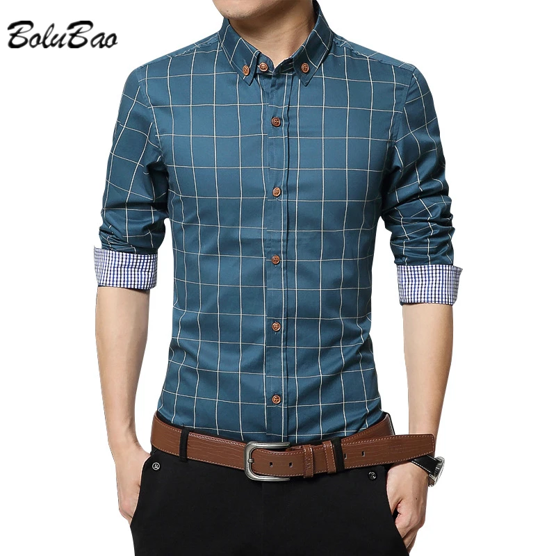 BOLUBAO Men's New Plaid Thin Shirt Youth Business Casual Slim-Fit Shirt Lapel Cotton Long-Sleeved Shirt Male
BOLUBAO Men's New Plaid Thin Shirt Youth Business Casual Slim-Fit Shirt Lapel Cotton Long-Sleeved Shirt Male