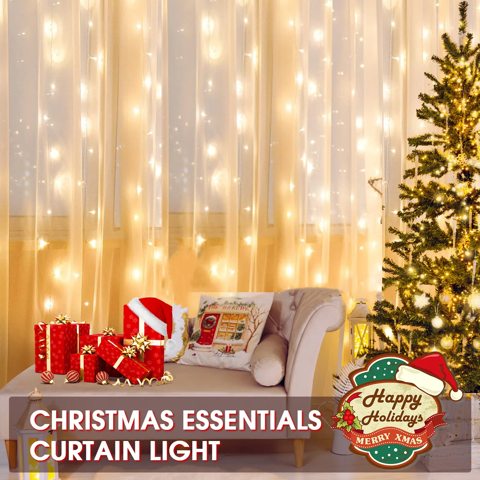 Garland Curtain for Room New Year's Wedding Christmas Lights Decorations Curtains for Home Festoon Led Light Decor Fairy Lights
Garland Curtain for Room New Year's Wedding Christmas Lights Decorations Curtains for Home Festoon Led Light Decor Fairy Lights