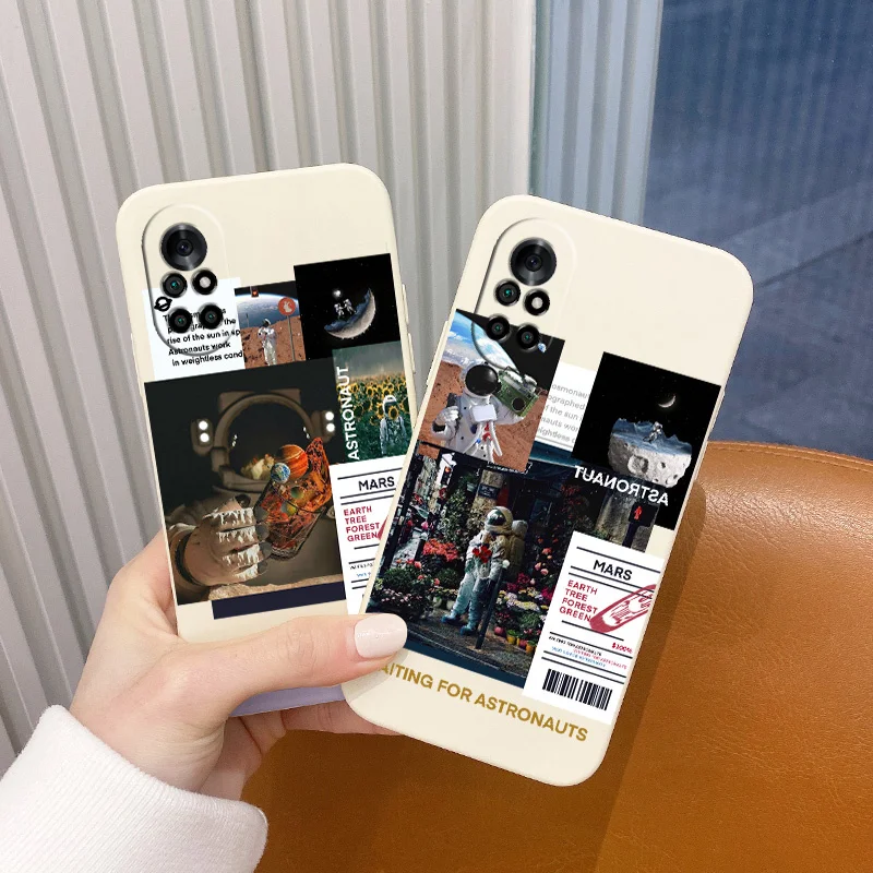 Corner Astronaut Liquid Silicone Case For Huawei Nova 8 7 Pro SE 6 SE 5 Pro 5Z 5I 5Ipro 5T 4 4E Shockproof Soft Phone Cover
Corner Astronaut Liquid Silicone Case For Huawei Nova 8 7 Pro SE 6 SE 5 Pro 5Z 5I 5Ipro 5T 4 4E Shockproof Soft Phone Cover
