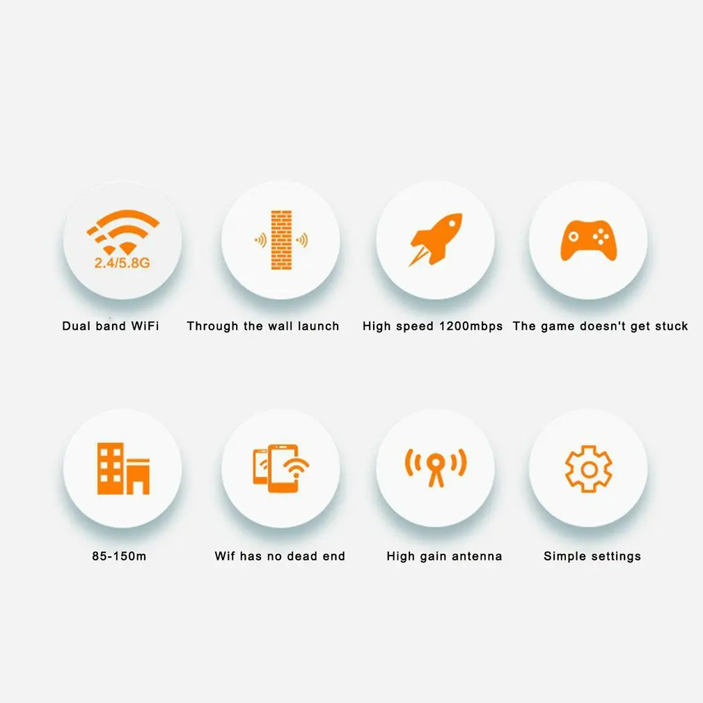 Comfast CF-WR754AC 1200Mbps Wireless Wifi Extender Repeater/Router/AP Dual Band 2.4&5.8Ghz 4 Antenna long Range Signal Amplifier
Comfast CF-WR754AC 1200Mbps Wireless Wifi Extender Repeater/Router/AP Dual Band 2.4&5.8Ghz 4 Antenna long Range Signal Amplifier