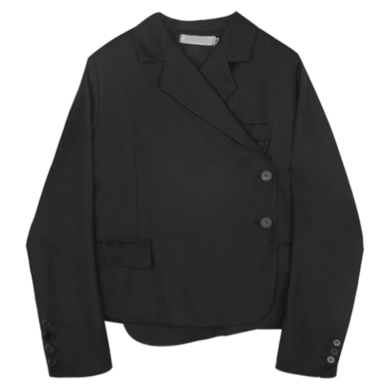 Asymmetrical Women Vinatge Blazer New Notched Collar Long Sleeve Loose Fit Jacket Fashion Spring Autumn 2021 1DD3917 
Asymmetrical Women Vinatge Blazer New Notched Collar Long Sleeve Loose Fit Jacket Fashion Spring Autumn 2021 1DD3917