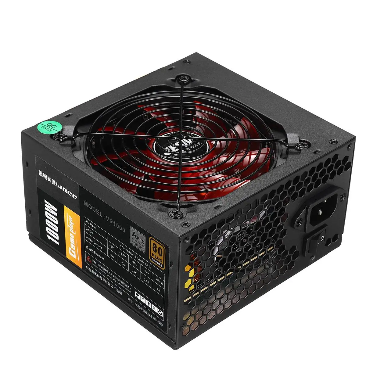 220V PFC PC Power Supply 4 Port 8 Pin 1000W Desktop Computer Case Power Supply with ATX 12 2.3 Active
220V PFC PC Power Supply 4 Port 8 Pin 1000W Desktop Computer Case Power Supply with ATX 12 2.3 Active