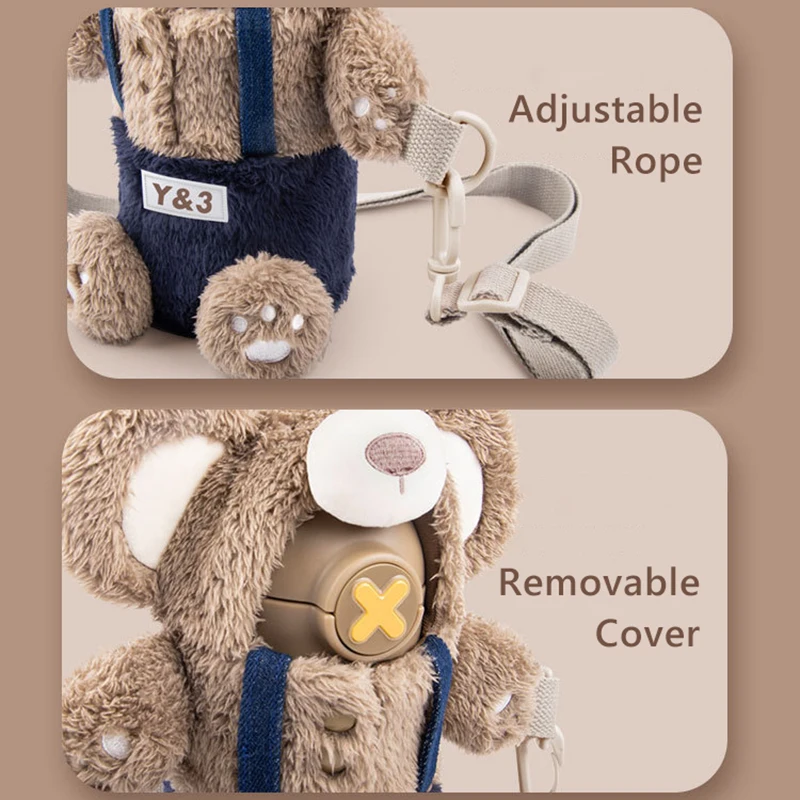 Cute Bear Kids Thermos Bottle with Plush Cover Vacuum Flask with Straw Insulated Cup 316 Stainless Steel Tumbler Chrismas Gifts
Cute Bear Kids Thermos Bottle with Plush Cover Vacuum Flask with Straw Insulated Cup 316 Stainless Steel Tumbler Chrismas Gifts