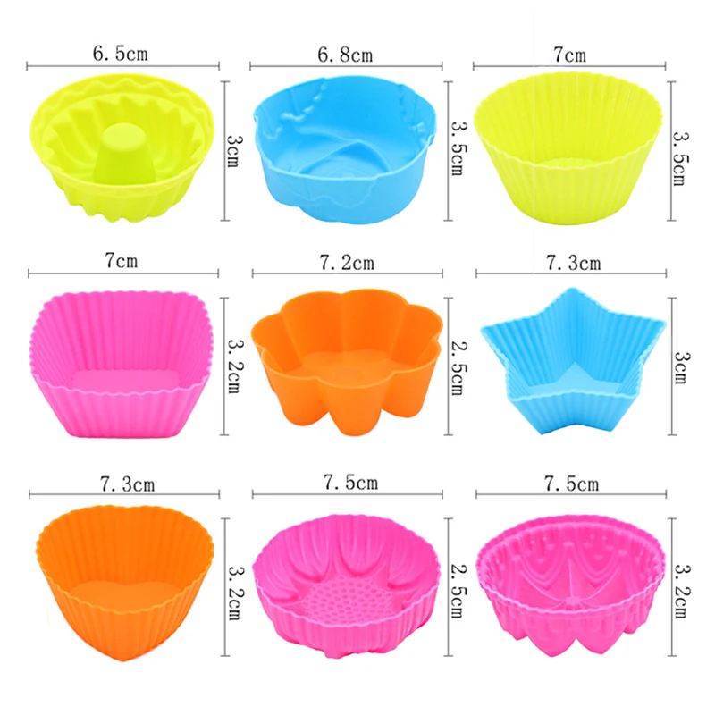 36PCS Silicone Muffin Baking Cup Non-Stick Cupcake Liner Muffin Mold Cookies Bakeware DIY Pastry Baking Tool Kitchen Accessories
36PCS Silicone Muffin Baking Cup Non-Stick Cupcake Liner Muffin Mold Cookies Bakeware DIY Pastry Baking Tool Kitchen Accessories