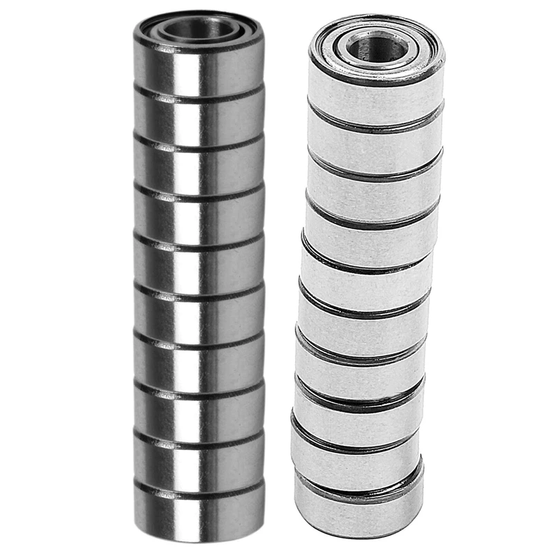 20 Pcs Miniature Sealed Metal Shielded Metric Radial Ball Bearing MR105 ZZ 5X10X4MM & MR104-ZZ 4X10x4mm
20 Pcs Miniature Sealed Metal Shielded Metric Radial Ball Bearing MR105 ZZ 5X10X4MM & MR104-ZZ 4X10x4mm