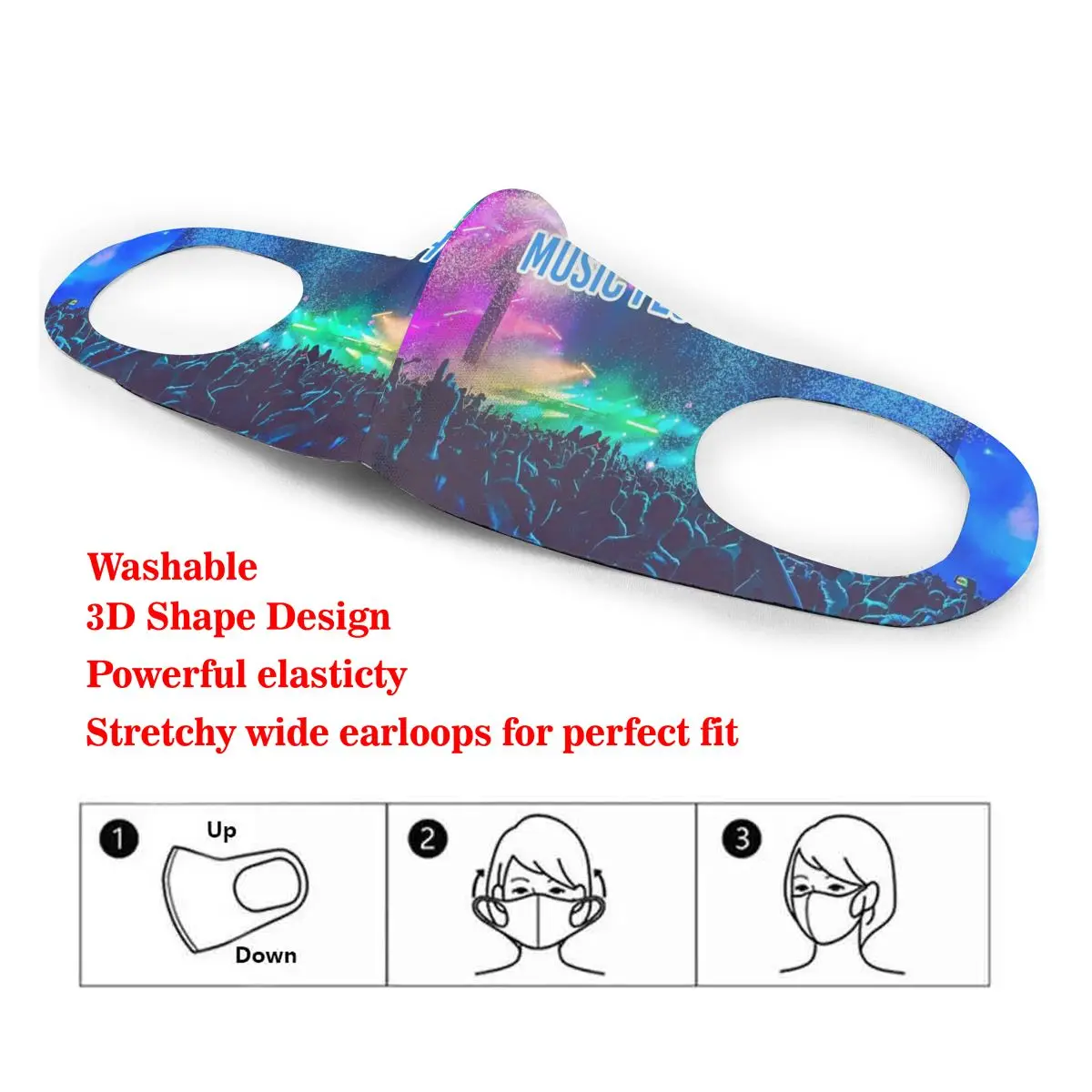 Dust Mask Music Festival 2019 Mouth Face Mask for Adult Kids Windproof Washable Reusable
Dust Mask Music Festival 2019 Mouth Face Mask for Adult Kids Windproof Washable Reusable