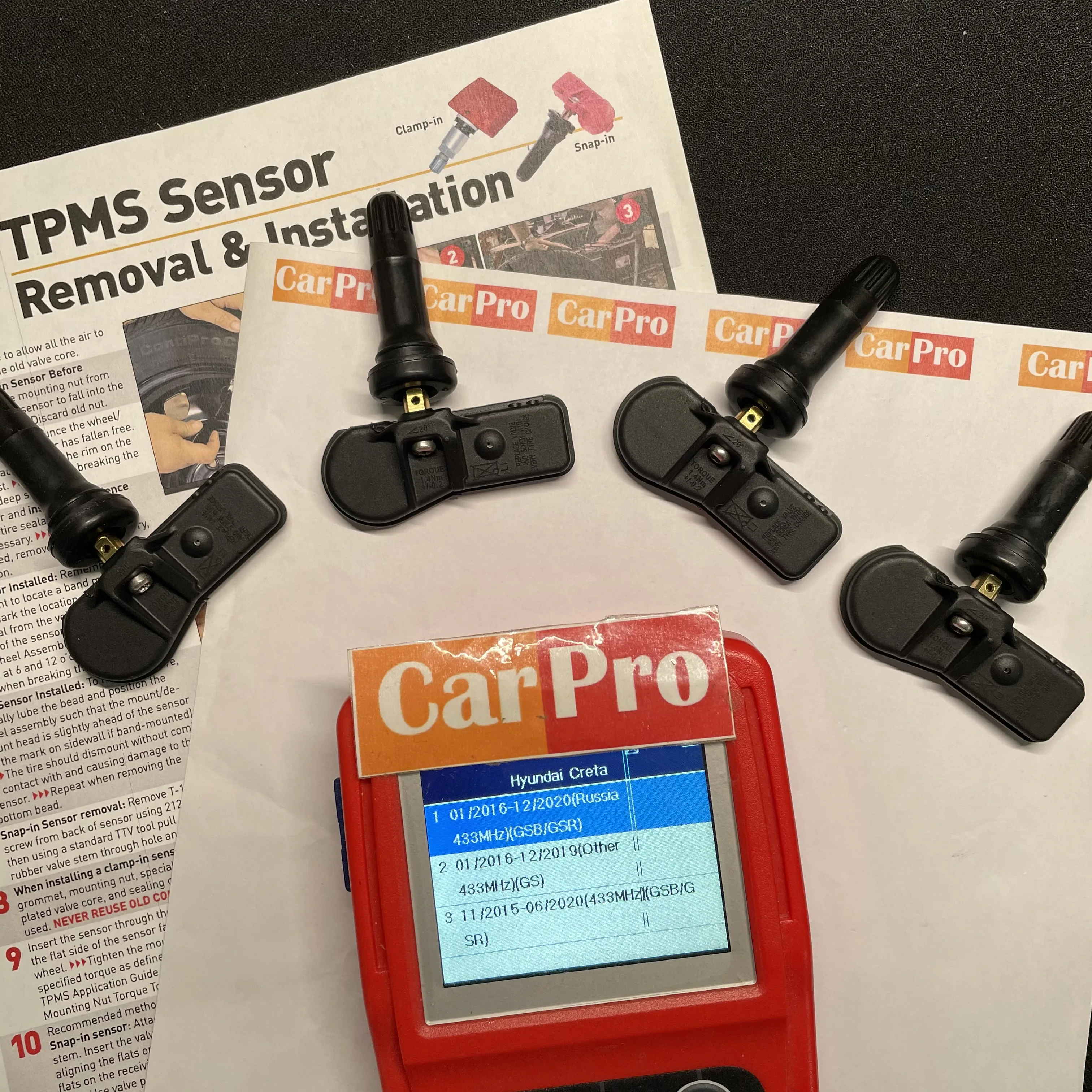 4 Pieces Tire Pressure Sensors TPMS 52933C1100 52933-C1100 for Hyundai Creta 2016-2020 433Mhz Need OBD Tool to Relearn
4 Pieces Tire Pressure Sensors TPMS 52933C1100 52933-C1100 for Hyundai Creta 2016-2020 433Mhz Need OBD Tool to Relearn