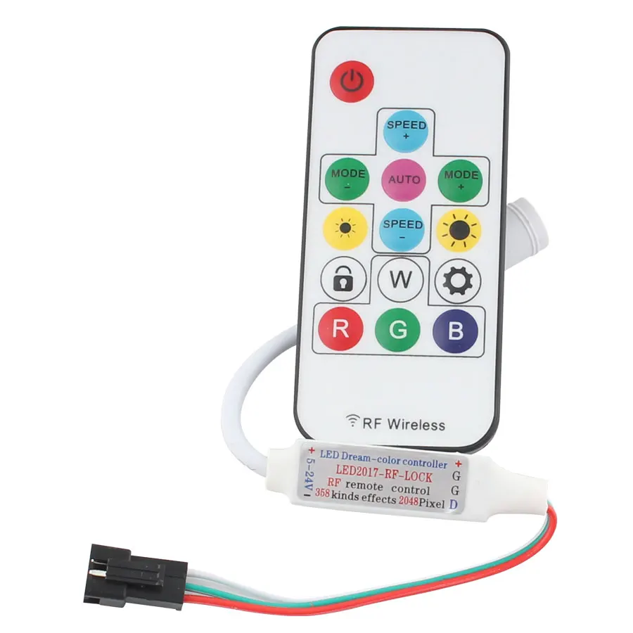 14Key Wireless Remote Control WS2811 WS2812 Controller Sp103E RGB Strip Light 5V 12V LED Strip WS2812B Controller
14Key Wireless Remote Control WS2811 WS2812 Controller Sp103E RGB Strip Light 5V 12V LED Strip WS2812B Controller