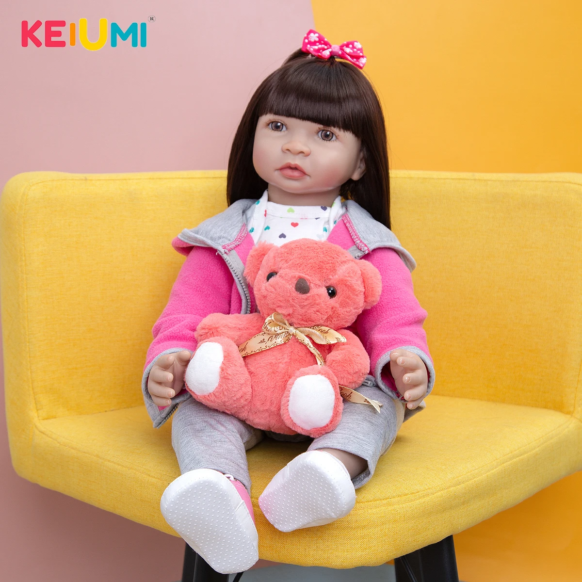 KEIUMI 60 CM Reborn Doll Babies Toy Cloth Body Beautiful Princess Girls Toddler Baby Doll For Children Birthday Christmas Gifts
KEIUMI 60 CM Reborn Doll Babies Toy Cloth Body Beautiful Princess Girls Toddler Baby Doll For Children Birthday Christmas Gifts