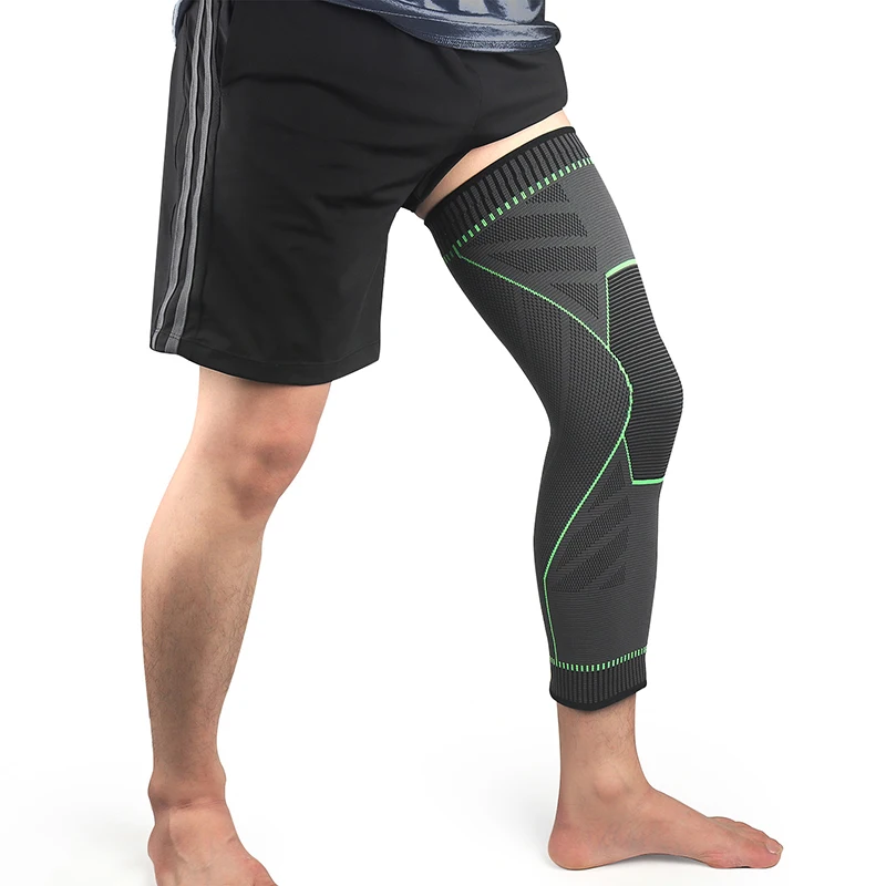 Black knitted nylon sports knee pads with long breathable non-slip and warm knee pads Hand washable hiking thigh knee pads
Black knitted nylon sports knee pads with long breathable non-slip and warm knee pads Hand washable hiking thigh knee pads