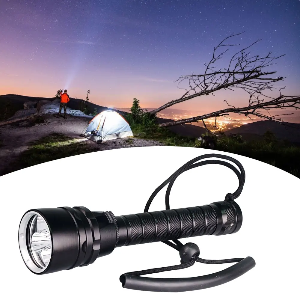 Diving Flashlight Waterproof Professional Powerful Lamp Super Bright Led Scuba Diver Light Led Underwater Torch Lamp Lanterna
Diving Flashlight Waterproof Professional Powerful Lamp Super Bright Led Scuba Diver Light Led Underwater Torch Lamp Lanterna