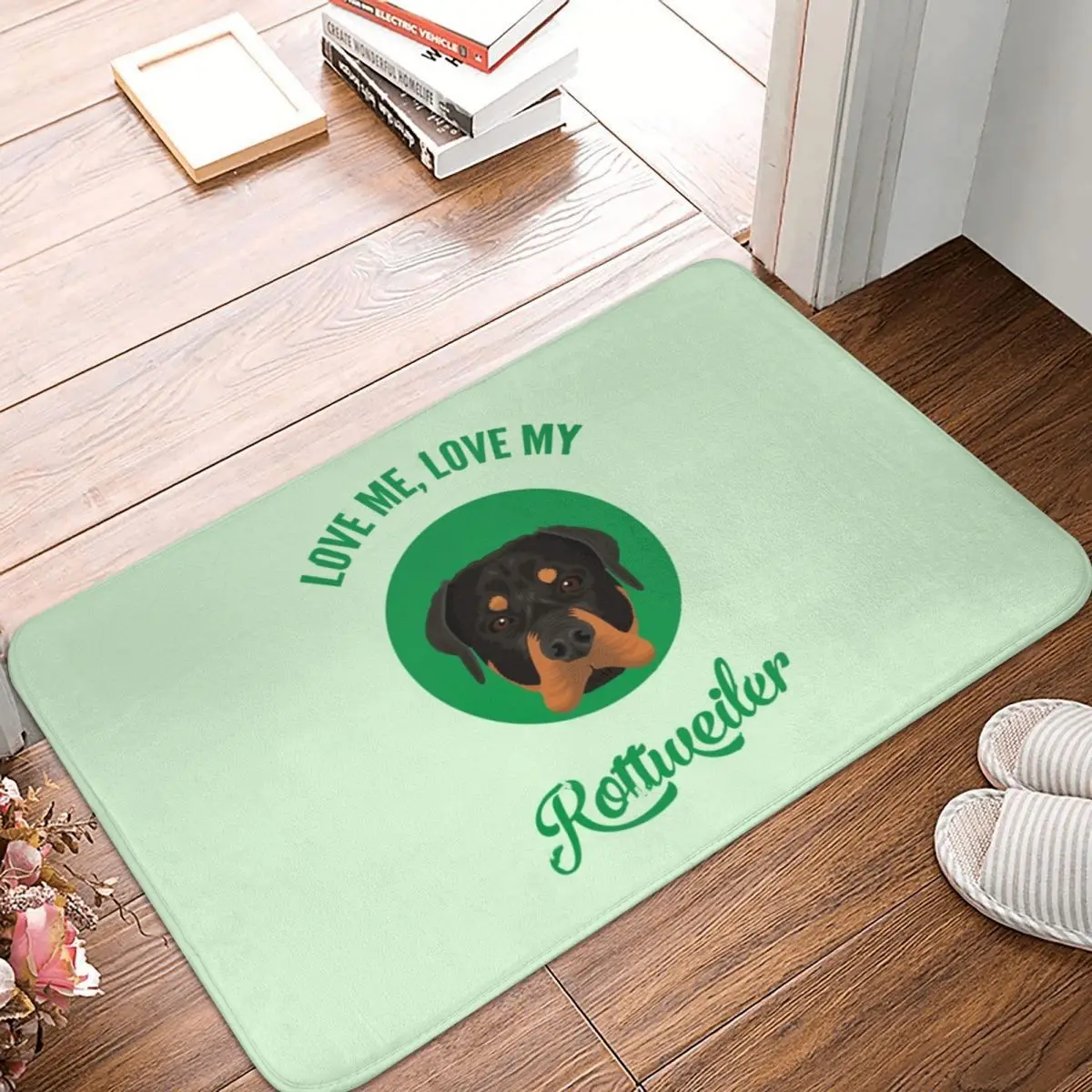 Love Me, Love My Rottweiler Polyester Doormat Rug carpet Mat Footpad Non-slip AntiwearEntrance Kitchen Bedroom balcony Cartoon
Love Me, Love My Rottweiler Polyester Doormat Rug carpet Mat Footpad Non-slip AntiwearEntrance Kitchen Bedroom balcony Cartoon